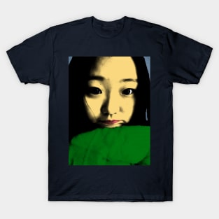 BEAUTIFUL FUNNY ASIAN GIRL POP ART COLOR T-Shirt